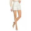 Salvatore Ferragamo High Waisted Leather Short White