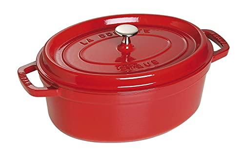 

STAUB 40509-866-0 Cast Iron Cocotte, Cherry, 31 cm