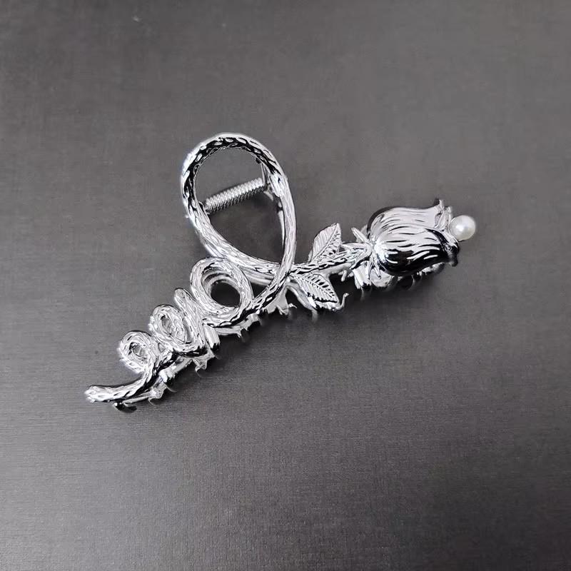 Neue Mode Doppelseitige Rosenperlen Haarspange Damen Personalisierbares Elegantes Design Haarklammer Mädchen Haaraccessoires