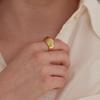 oar Volume Shell Ring(18K Gold Plated)