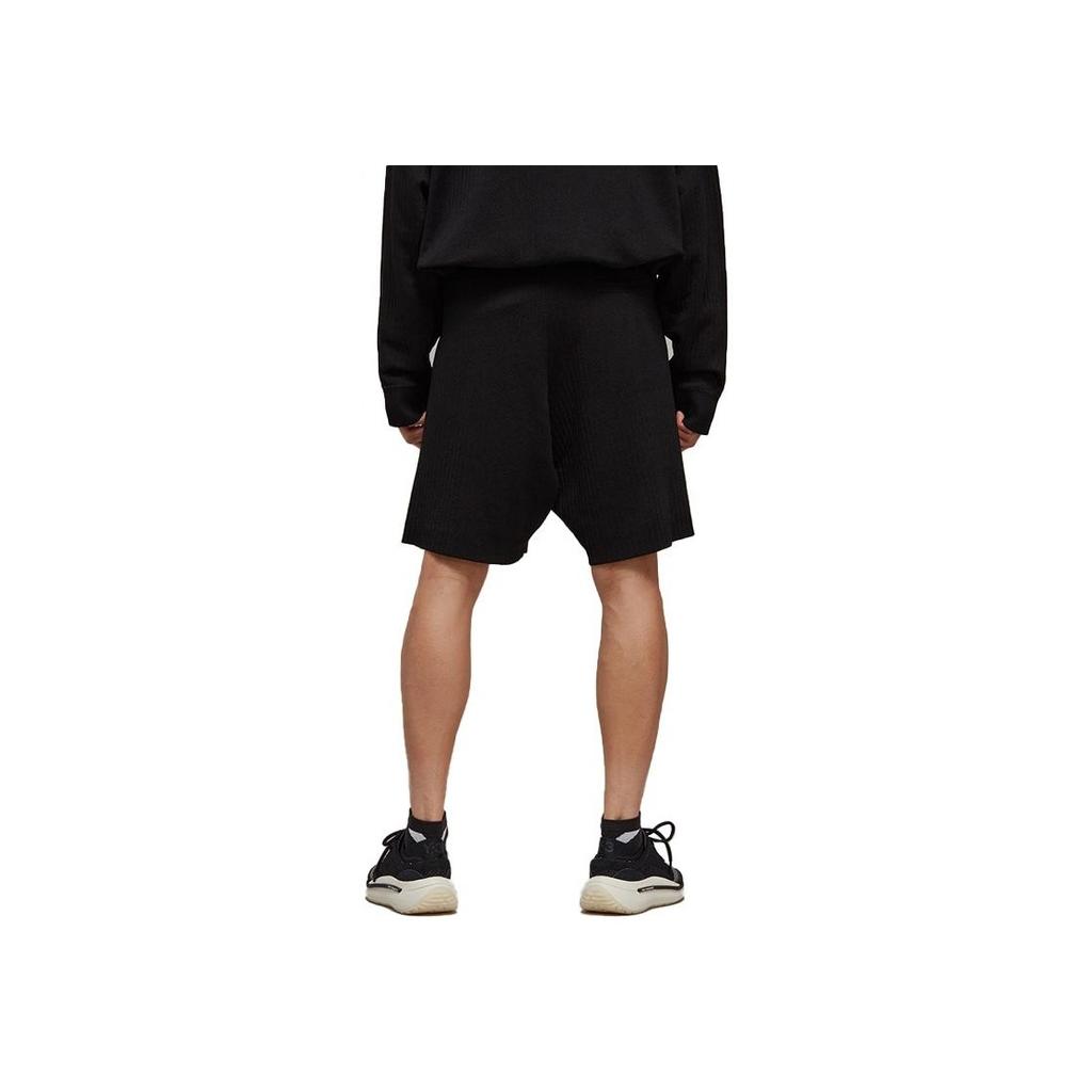 Y-3 Pattern Printed Elastic Waist Straight Leg Shorts Men Shorts Black H44808