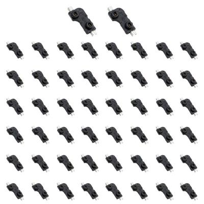 Paquete de 50 Tomas de PCB Intercambiables en Caliente Universales para Teclado Mecánico DIY Accesorio de PCB CPG151101S11 Toma de PCB de Conexión en Caliente