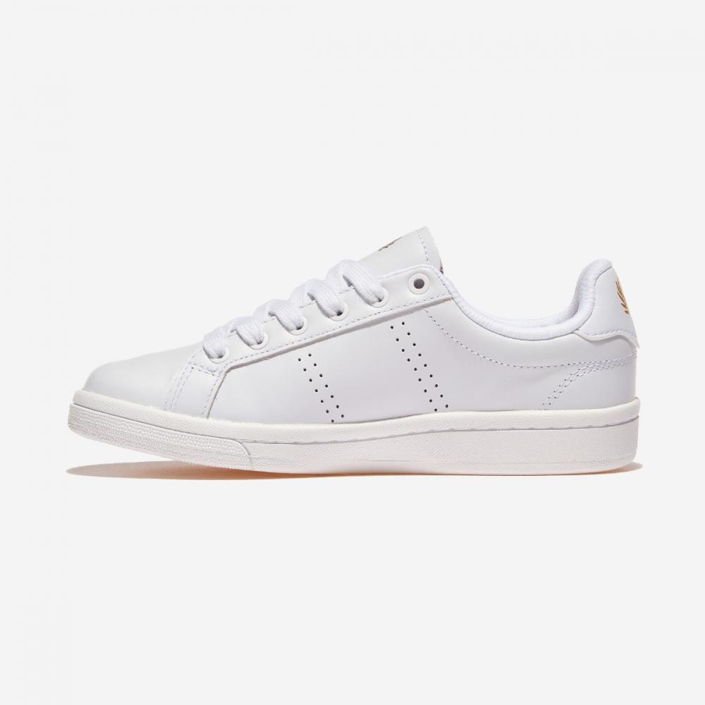 Fred Perry B721 Kůže B6312 Bílá Metalická Zlatá T31