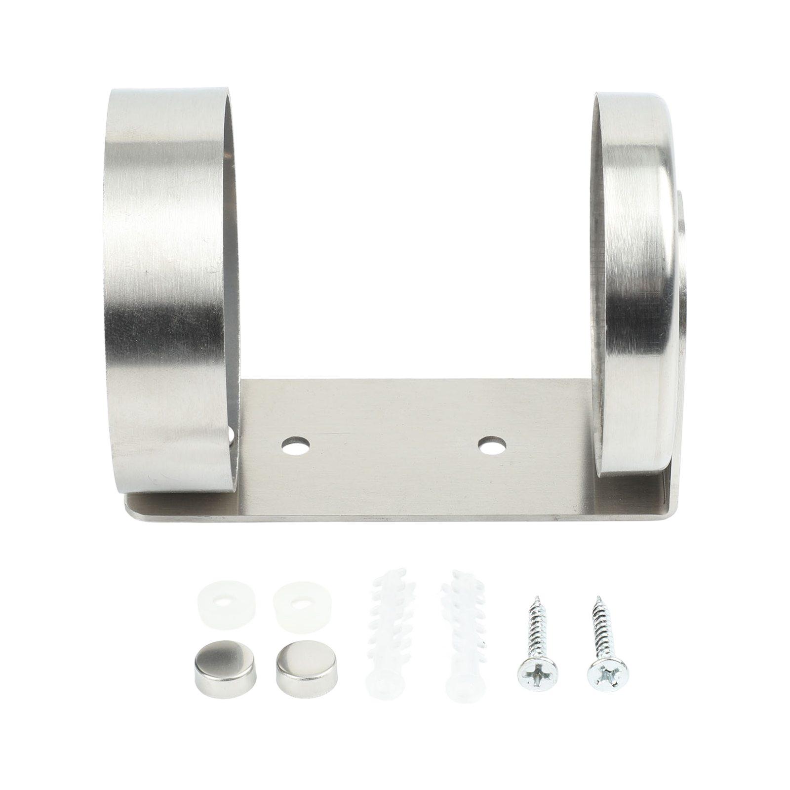 

Shower Gel Rack Stainless Steel Holder Wall Mounted Soap Dispenser 1 Hole