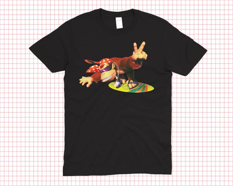 Surfing Donkey Kong Retro Gamer Shirt: Vintage Style Apparel 140