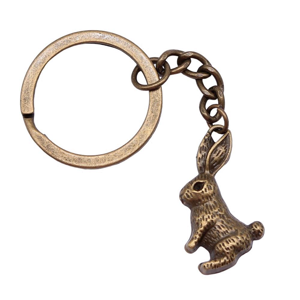 Cat Keychain Poultry Charm Pet Lover Key Holder 28mm Ring