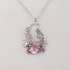 Natural Morganite Gemstone 925 Sterling Silver Women Jewelry Good-Luck Pendant 1.8" Gift For Wife CP-42-12