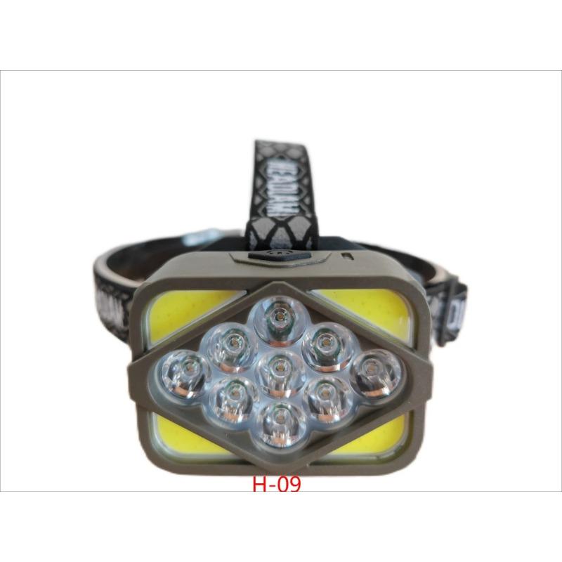 Super Helles COB Stirnlampe 9 11 12 Lichtperlen 2000 Lumen Scheinwerfer Wandern Camping Angeln Tragbar Arbeits-Stirnlampe Taschenlampe