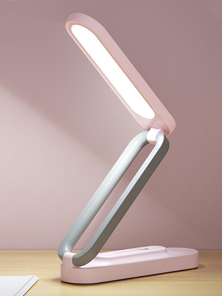 Składana lampa biurkowa LED Czytanie Ochrona oczu 3-poziomowe ściemnianie Oświetlenie Lampy stołowe Nocny salon Sypialnia Ładowanie lampki nocnej