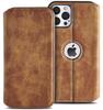 Leather Case For iPhone 16 15 14 13 12 11 Pro Max XS XR Wallet Case [RFID Blocking] Slim Magnetic Flip Cover with Card Holder