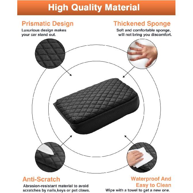 Shademax Center Console Cover For Subaru Outback -2025 2026 Accessories Armrest Cover Cushion Pad For Subaru Outback Wilderness/Base/Premium/Onyx