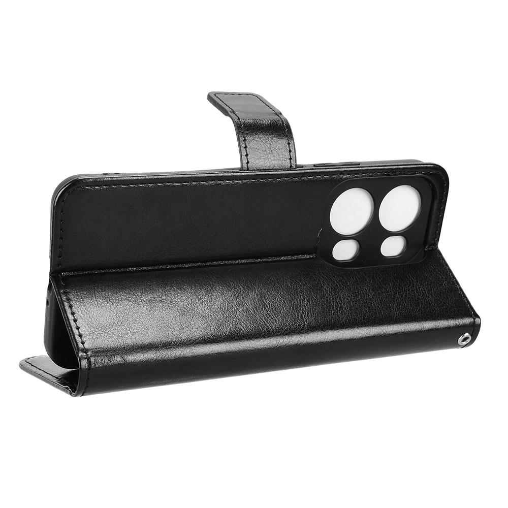 For Oppo Reno13 Pro 5G Case Crazy Horse Texture PU Leather Phone Wallet Cover