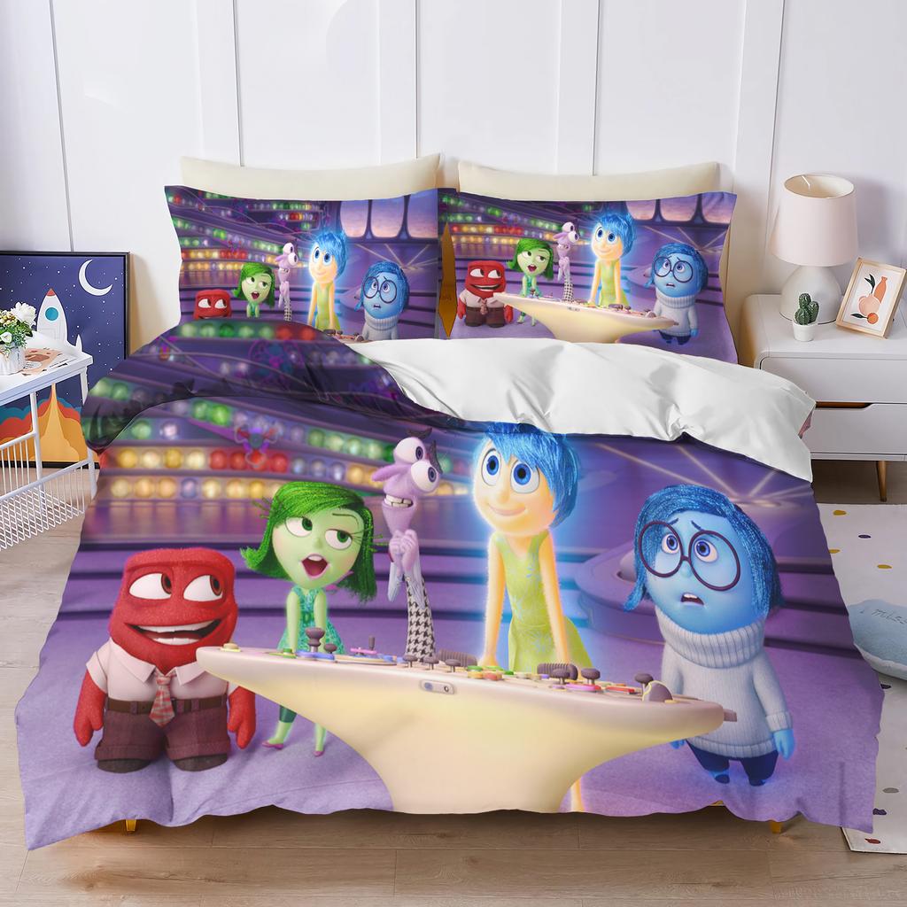 Inside Out Duvet Cover Set Comforter Bedding 3d Children'S Bedding Set 3-Piece 1 Quilt Cover King Size