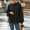 Autumn Oversized Women Dropped Shoulder Long Sleeve Casual Loose Hooded Pullovers