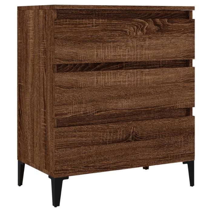823055 vidaXL Buffet Brown Oak 60x35x70 Cm Engineered Wood