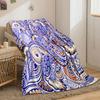 Abstract Floral Paisley Patterns print blanket soft and cozy perfect for the living room bed sofa or a nap,gift