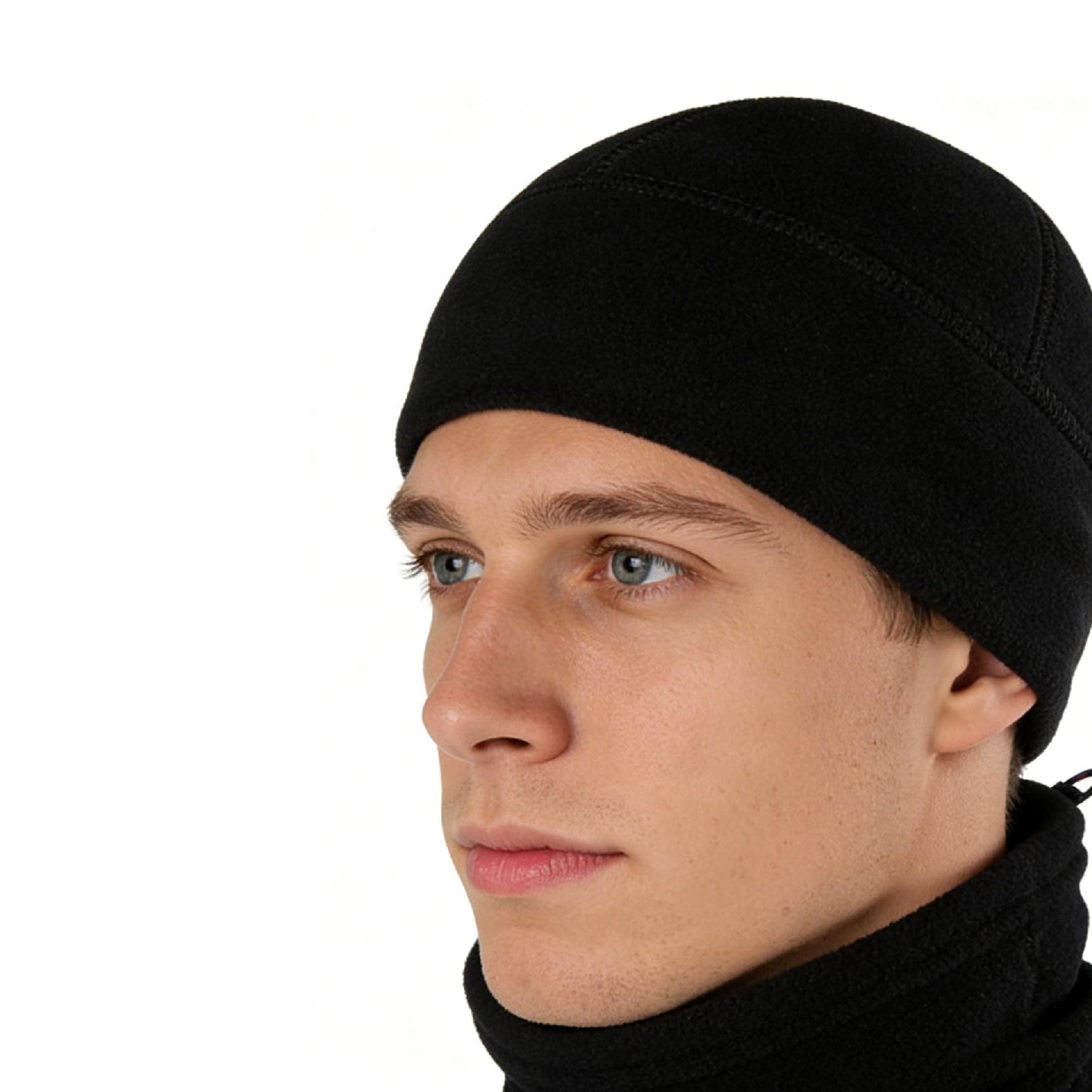 

Double Layers Flecee Beanie Sale With Neck Warmer Scarf For Adult Random Color Shipment onesize