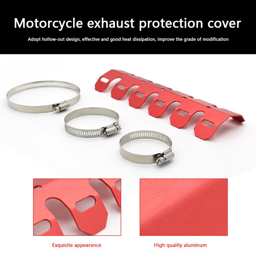 Motorcycle Exhaust Muffler Pipe Leg Protector Heat Shield Cover Heat Resistant Protector Moto Accessories Universal For Yamaha