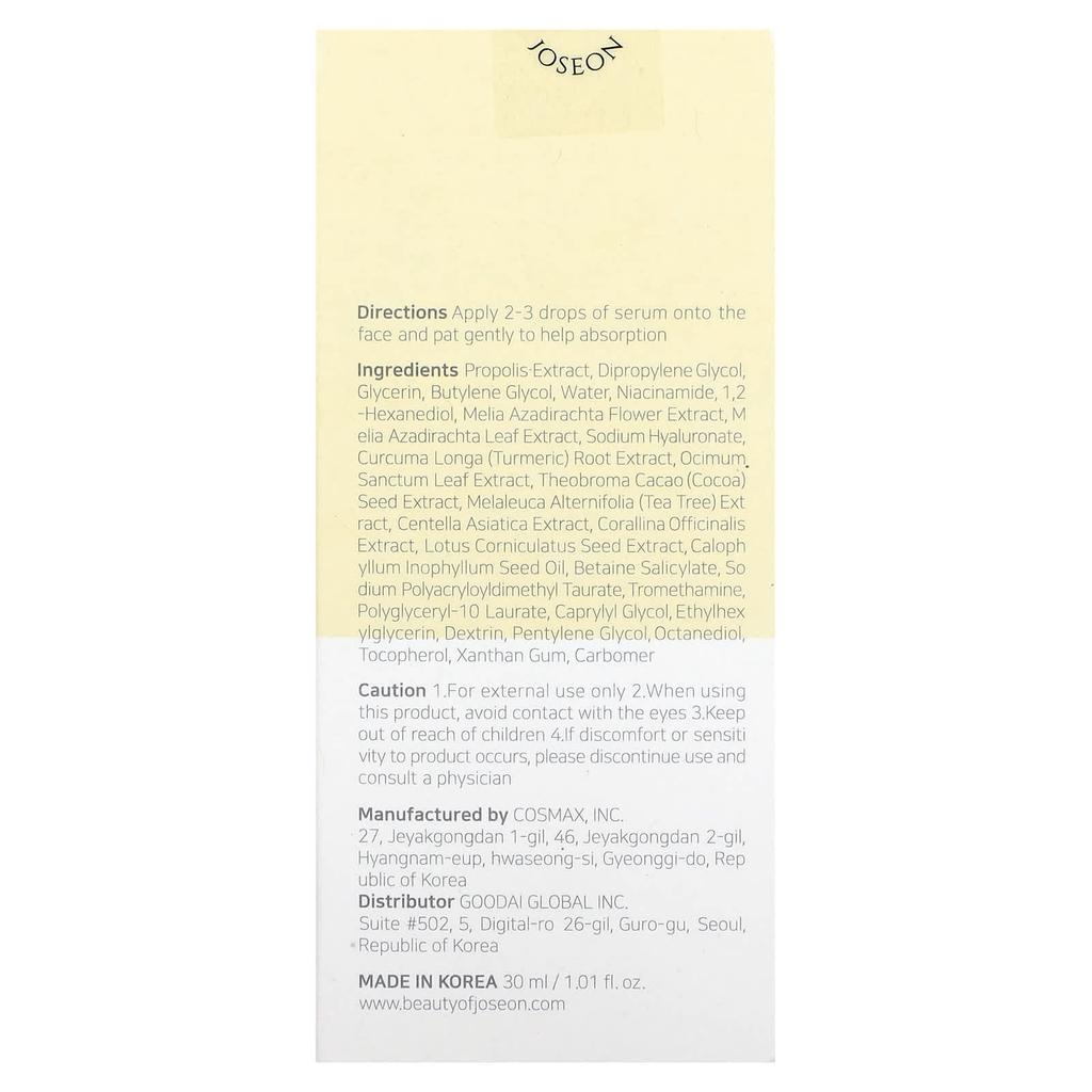 Radiance Serum with Propolis and Niacinamide, 30 Ml (1.01 Fl Oz)