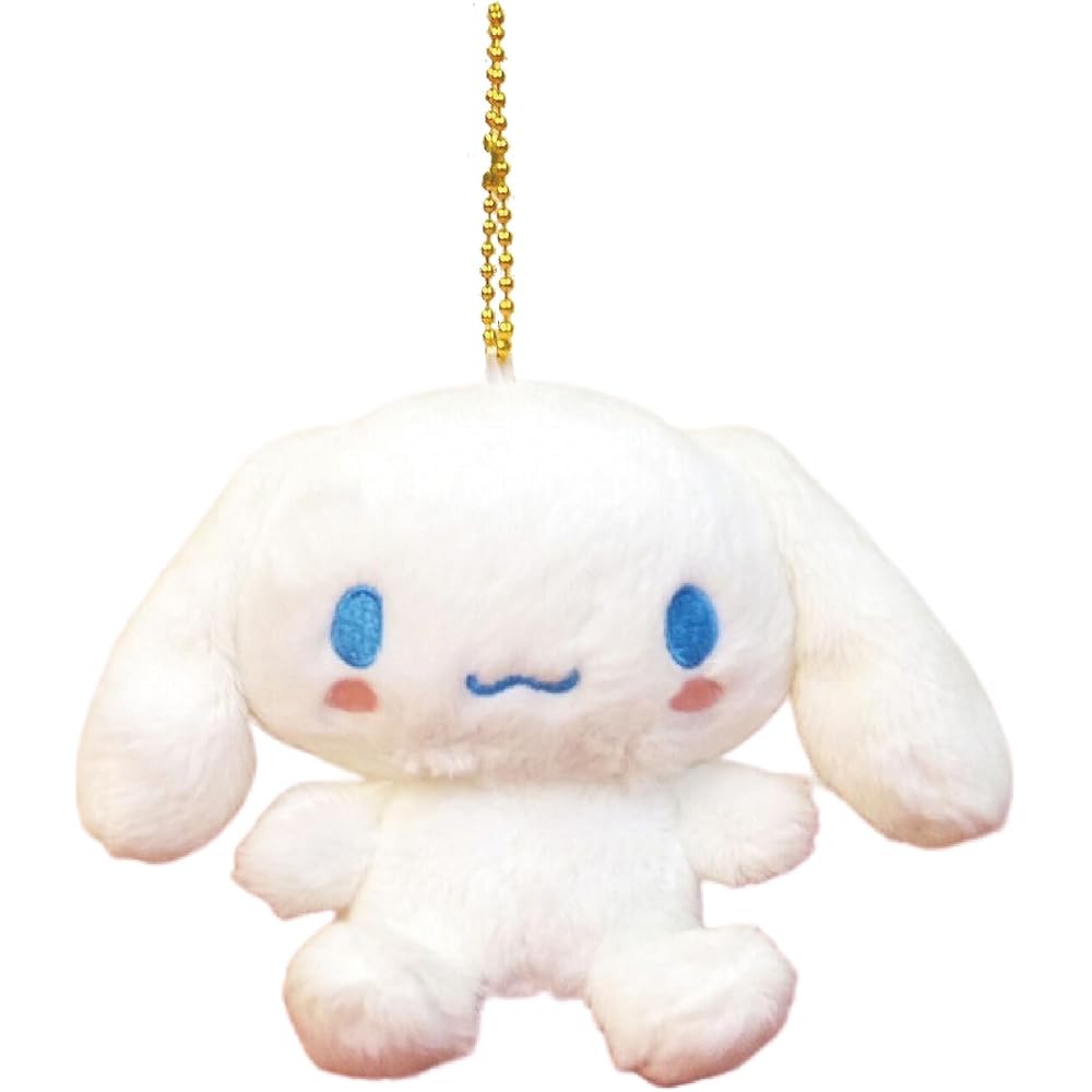 

Nakajima Corporation Cinnamonroll Plush Keychain White 9x15x7cm with Ball Chain