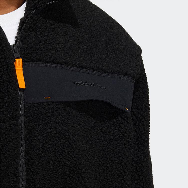 adidas Neo Jackets Unisex Black Stand Collar Moderate Other HG9030