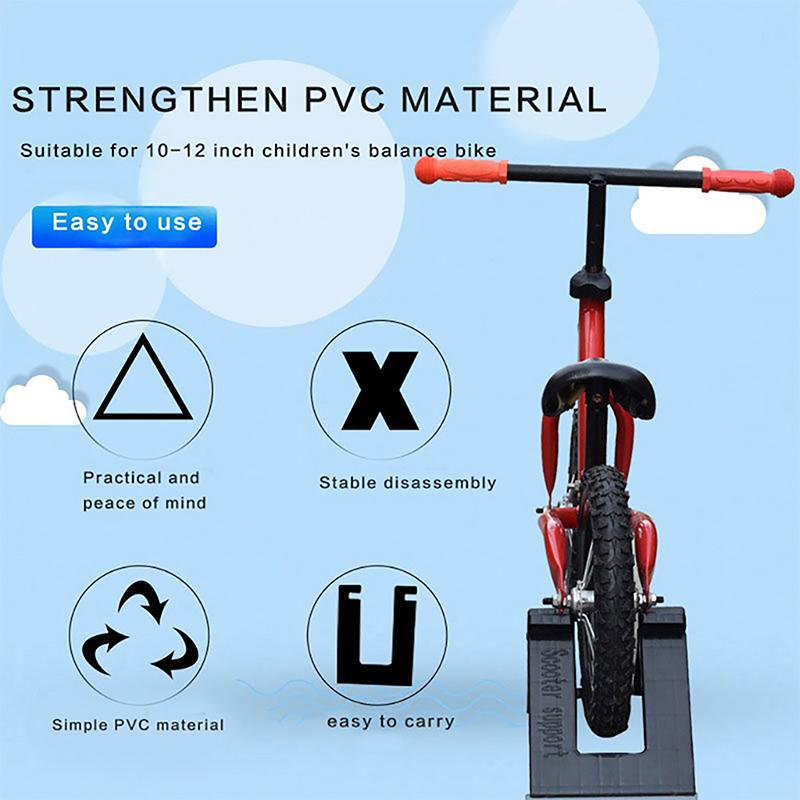 1 Pcs For 10 12 Inch Kids Children Bicycle Parking Stand Balance Bike Holder Bracket Holding Rack Cycling Accessories High Quality