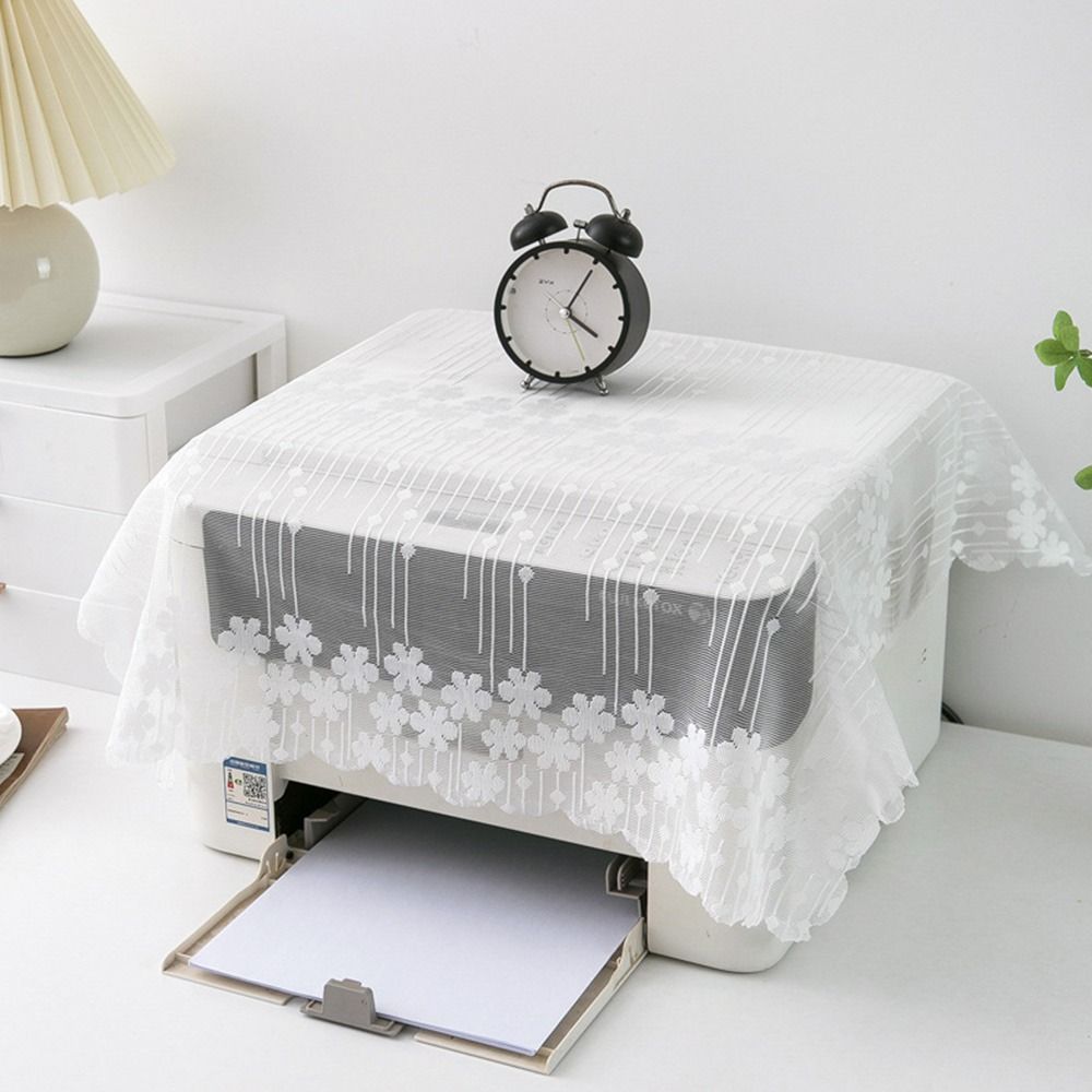 1Pcs Universal Fax Machine Dustproof Cover Lace Rice Cooker Protector Kitchen Office Supply
