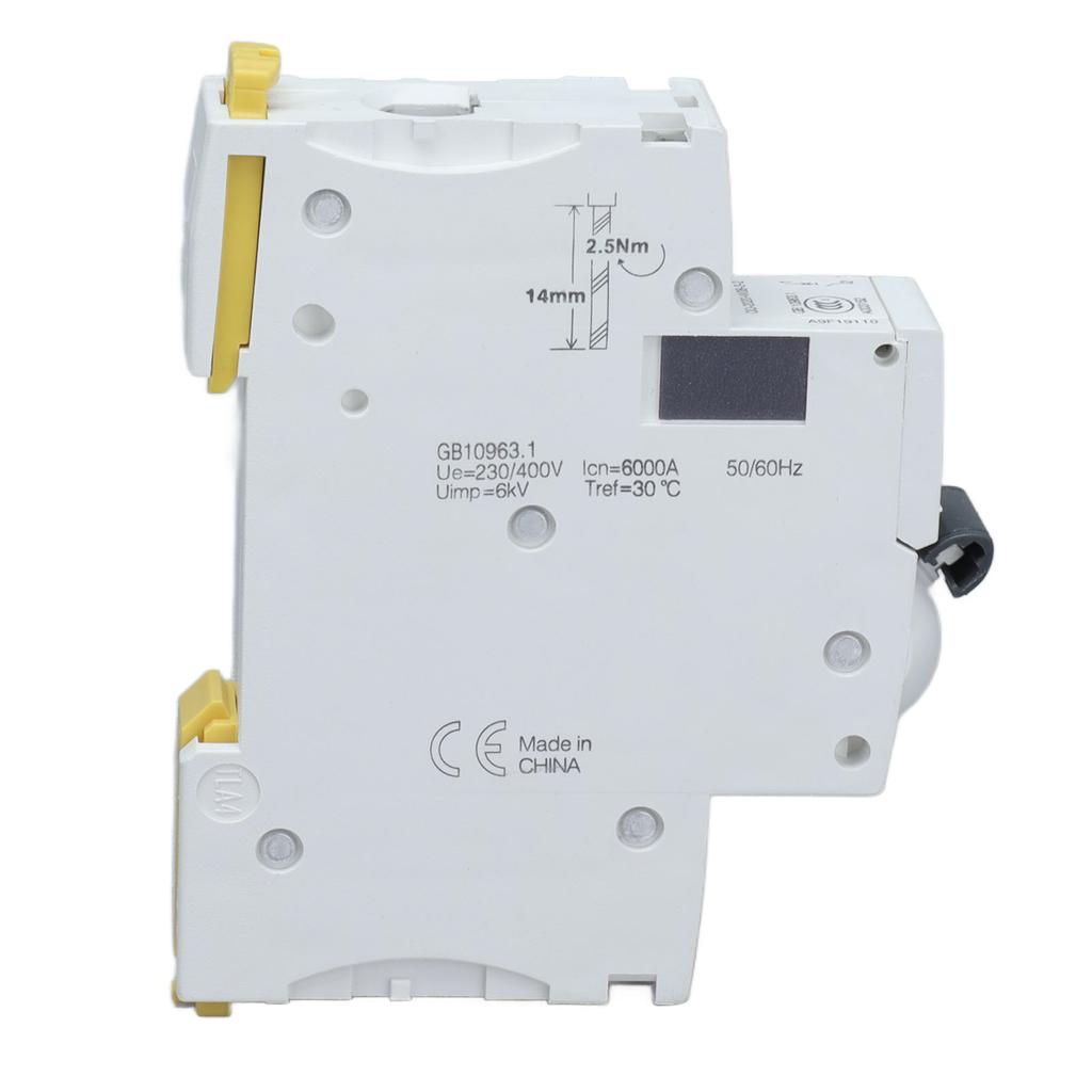 Miniature Circuit Breaker 1P Residual Current Isolator DIN Rail Mount 230V 400V 16A IC65N C16
