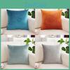 Soft Velvet Decorative Pillow Cover With Pp Cotton Filling Square Shape Cushion Case