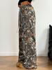 2024 Cross-border Teen Camouflage Elastic Drawstring Wide-Leg Pants