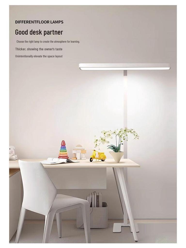 Eye-Protecting Floor Lamp: Full-Spectrum, Shadowless Design for Studying and Reading