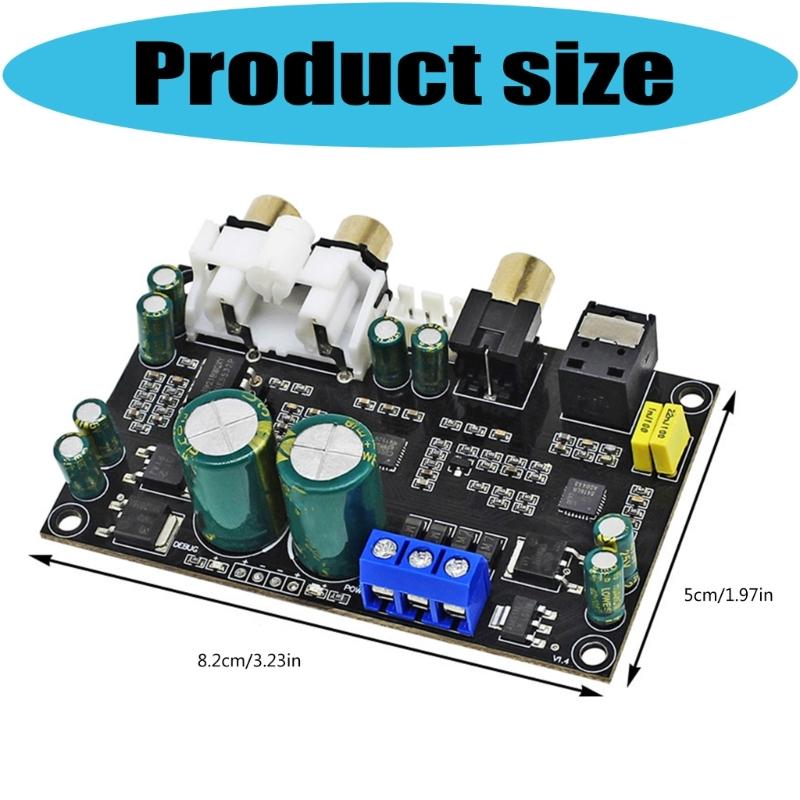 Premium Auditory Decoding Incorporating CS8416 and CS4398 Chip for Hifi Sound and Universal Device Compatibility