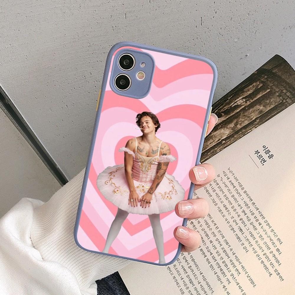 Singer H-HaRRy Fashion S-styles Handyhülle für iPhone 14 11 12 13 Mini Pro Max 8 7 Plus X XR XS MAX Durchsichtige Mattierte Hülle