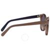 Salvatore Ferragamo Grey Gradient Round Sunglasses Sf833s 290 53