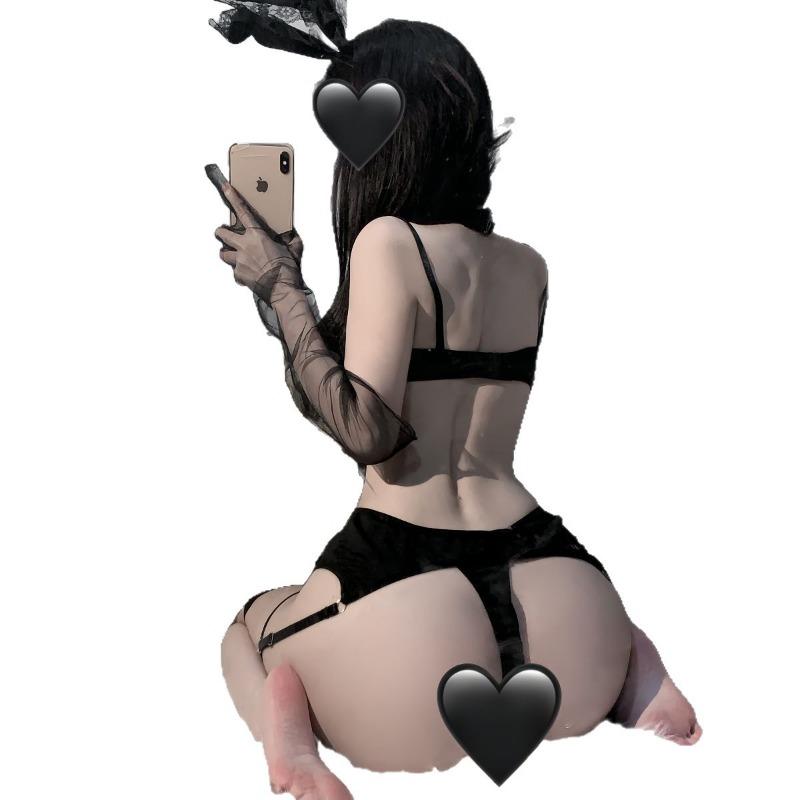 Sexy Underwear, Sexy Suspenders, Bows, Straps, Exposed Breasts, High Quality, Pure Desire Temptation Jumpsuit, Straps, Uniform