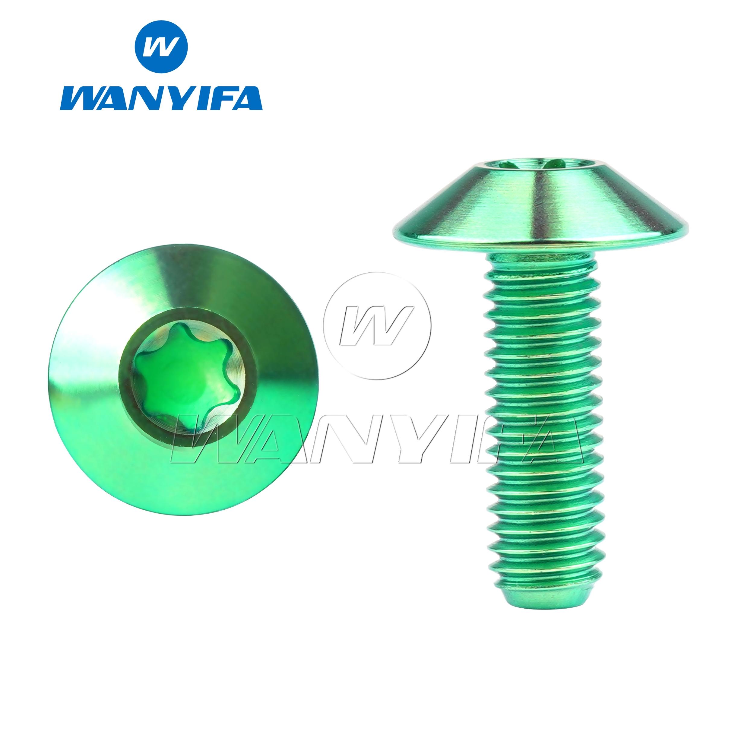 

Wanyifa Titanium Bolts M4 M5 M6x10/12/15/20/25/30/35mm Head Screws for Bicycle And Motorcycle Parts Accessories 10pcs/15pcs 10pcs зелений