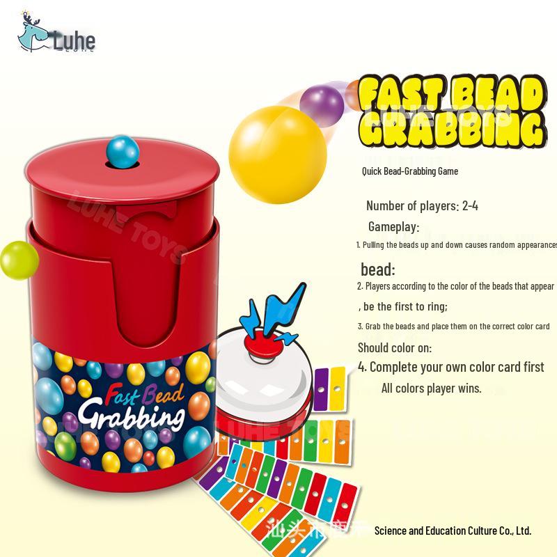 Kids' Interactive Bead Bingo Game – Enhances Hand-Eye Coordination & Cognitive Skills