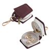 1Pc Mini Jewelry Storage Box Jewelry Organizer Keychain PU Leather Portable Storage Earrings Necklace Ring Jewelry Pendant Bag