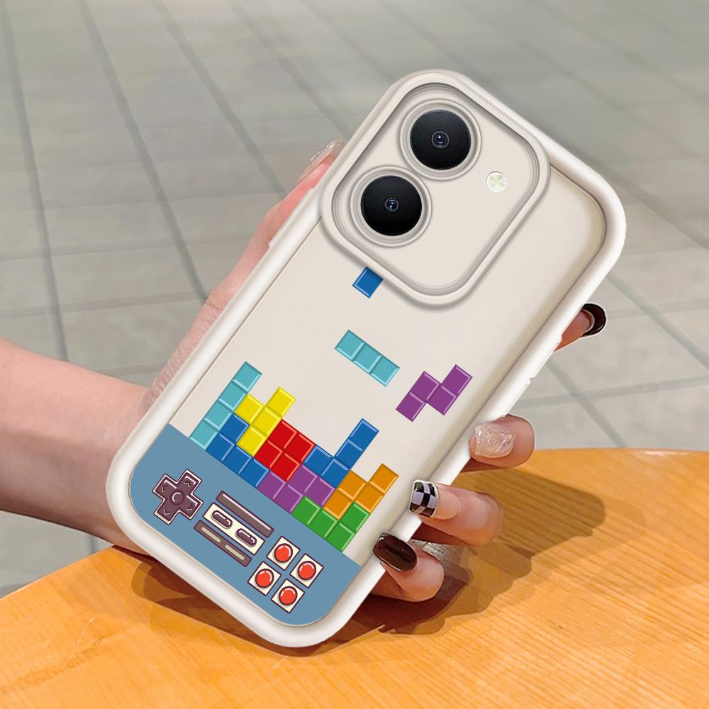 

Мягкий силиконовый квадратный чехол с рисунком лестницы для телефона, полное покрытие, противоударный защитный резиновый чехол для камеры для Vivo Vivo V30 Pro 5G белый