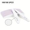 Half Moon 1/2/5/10/25/50Pcs Professional Nail File Lima 100/180 Grit Professional Sandpaper Cuticle Remover Buffer Files Manicur