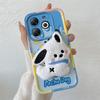 KEYSION Cute 3D Cartoon Plush Case for Infinix Smart 8 8HD with Lanyard Soft Silicone Shockproof Phone Cover for Infinix Hot 40i