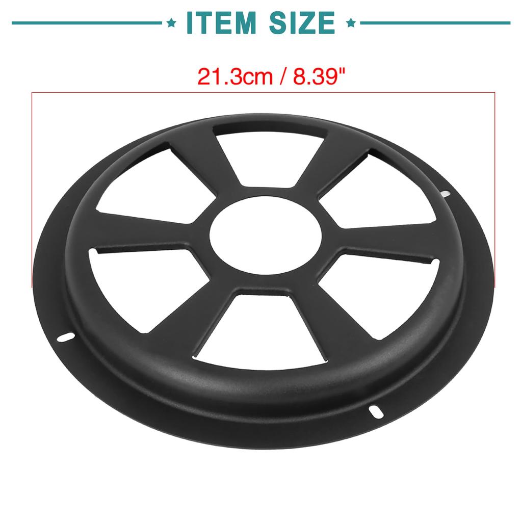 ACROPIX Universal 8-Inch Black Car Audio Speaker Hollow Mesh Subwoofer Grill Cover Protector - Set of 2