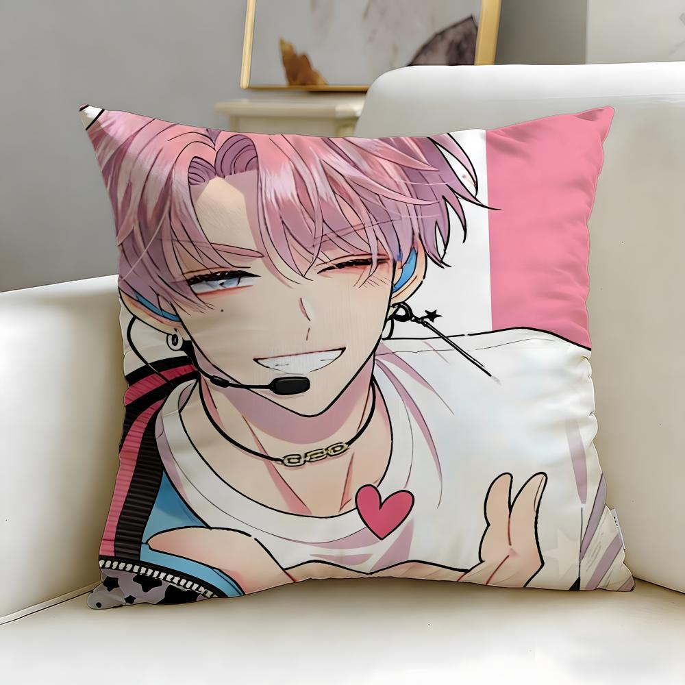 slice anime Tamons BSide Cushion Cover Soft EasyWash Pillow Case Versatile for Couch Bed Travel and Office