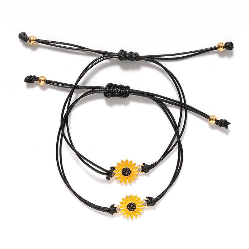 Neues Charm-Armband für Freundschaftspaare, 2 Stück/Set, Vulkanstein-Armband, Perlenarmbänder, Frauen, Mann, glücklicher Wunschschmuck