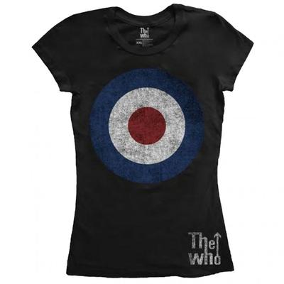 Damen/Damen Target Distressed Cotton T-Shirt