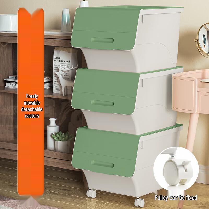 JEKO&JEKO 34L Front-Opening Storage Bins (3-Pack)