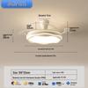 2025 Modern Silent Ceiling Fan with Integrated Light for Bedroom or Restaurant