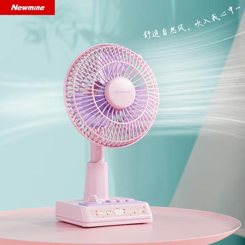 Newman Portable Oscillating USB Rechargeable Desktop Fan
