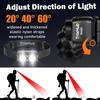 LED Rechargeable Headlamp with Motion Sensor Dual Head Lamp Flashlight 1500 Lumen Super Bright USB-C Charging Waterproof Headlight