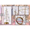 LED Iron Art Christmas Tree Night Light: Luminous Diamond Table Lamp for Holiday Décor